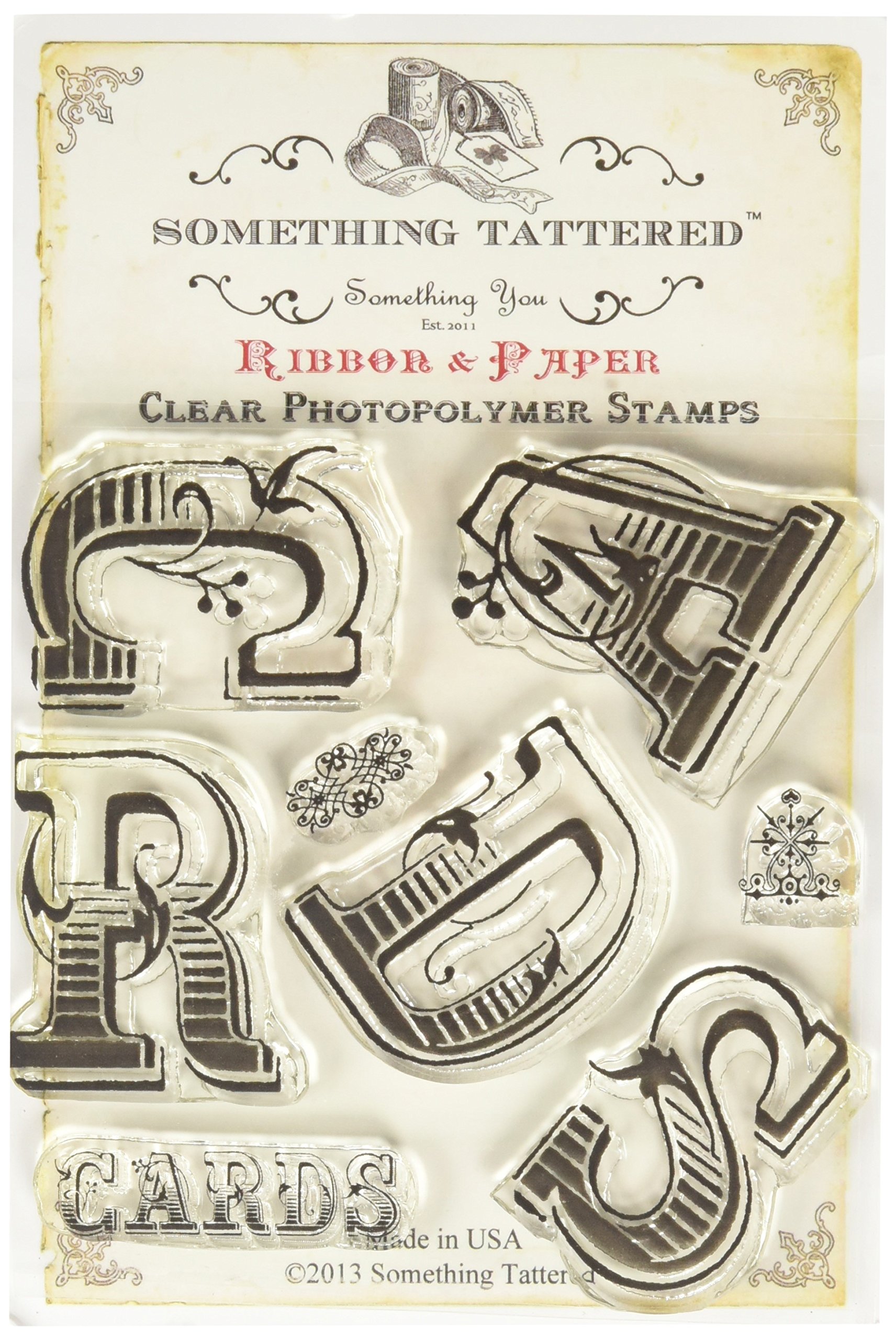 Something Tattered Cards Bunting Clear Stamp