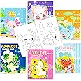Dvbonike 24Pcs Axolotl Coloring Books Amphibian Theme DIY Art Booklet with Cool Drawing Patterns Birthday Party Favors Halloween Gifts Home School Classroom Activity Supply for Kids Age 4-8