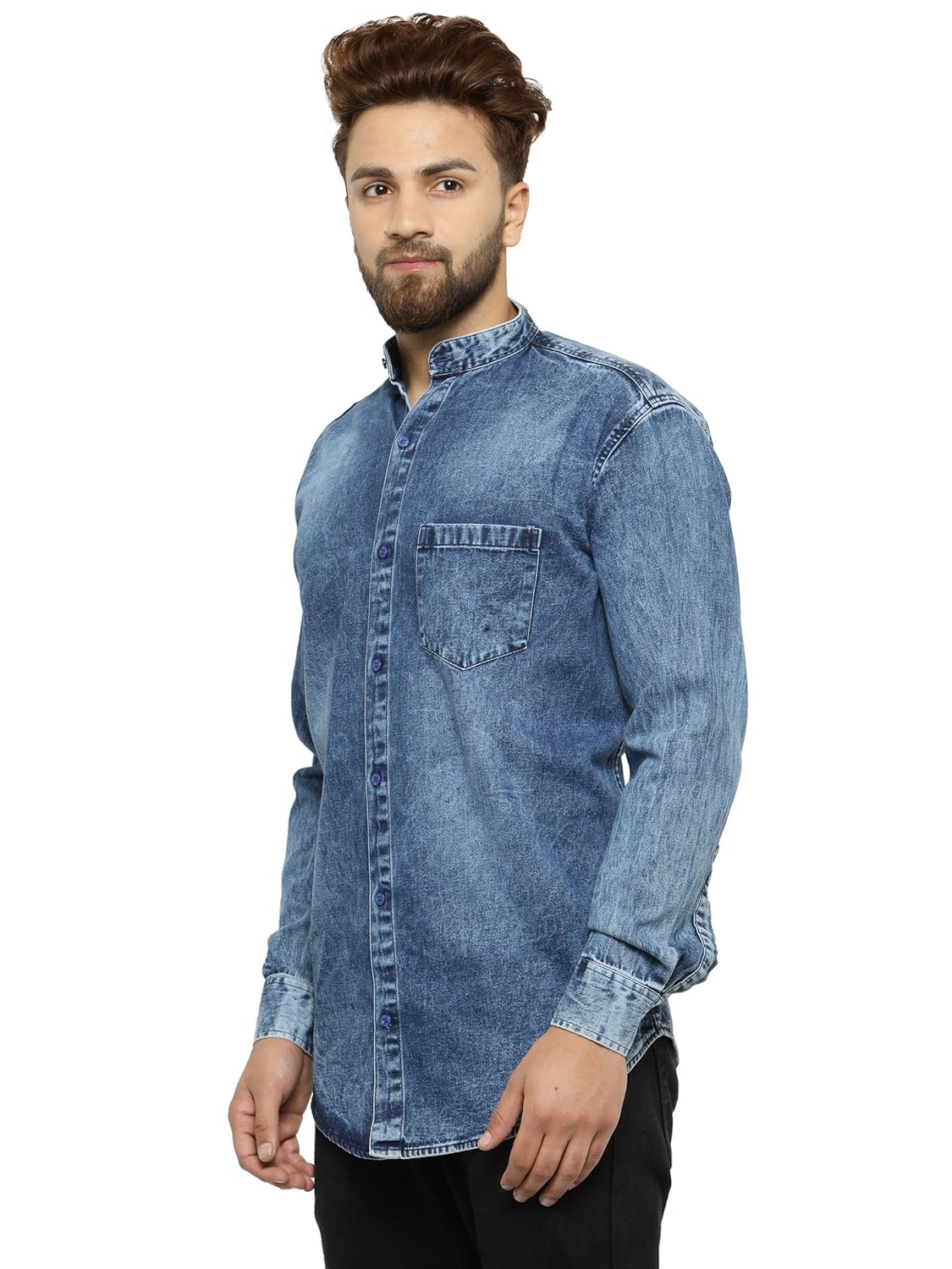 ben martin men's regular fit denim shirt