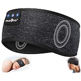 MUSICOZY Sleep Headphones Bluetooth Headband Headphones for Side Sleepers | Sleeping Headbands Wireless Sports Earphones Sweat Resistant Earbuds for Workout Running Cool Gadgets Unique Gifts for Women