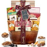 Broadway Basketeers Sympathy Gift Basket Sharing Your Heartfelt Condolences | Bereavement care package with snacks for loss of a loved one, funeral, or condolences delivery. Kosher shiva.