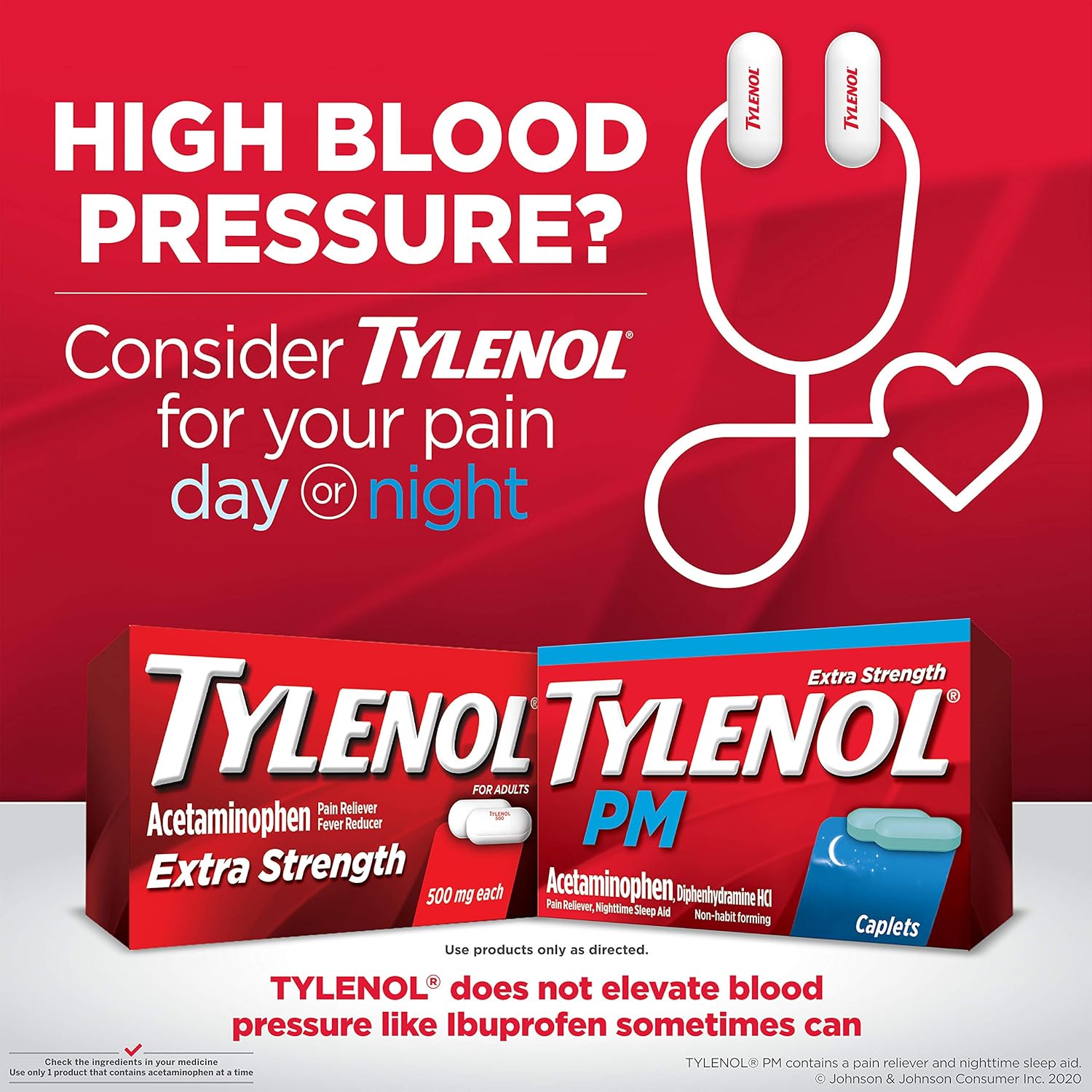 Tylenol PM Extra Strength Pain Reliever & Sleep Aid Caplets, 500 mg Acetaminophen, 100 ct: Health & Personal Care