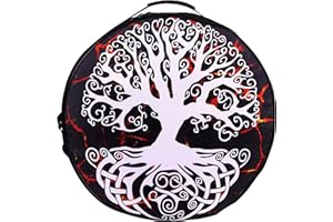 ARAW Shamanic Drums Bag, Bodhran Drum Bag, Handmade Frame Drum Bag, Hand Drum Protection (16 Inches X 3 Inches)