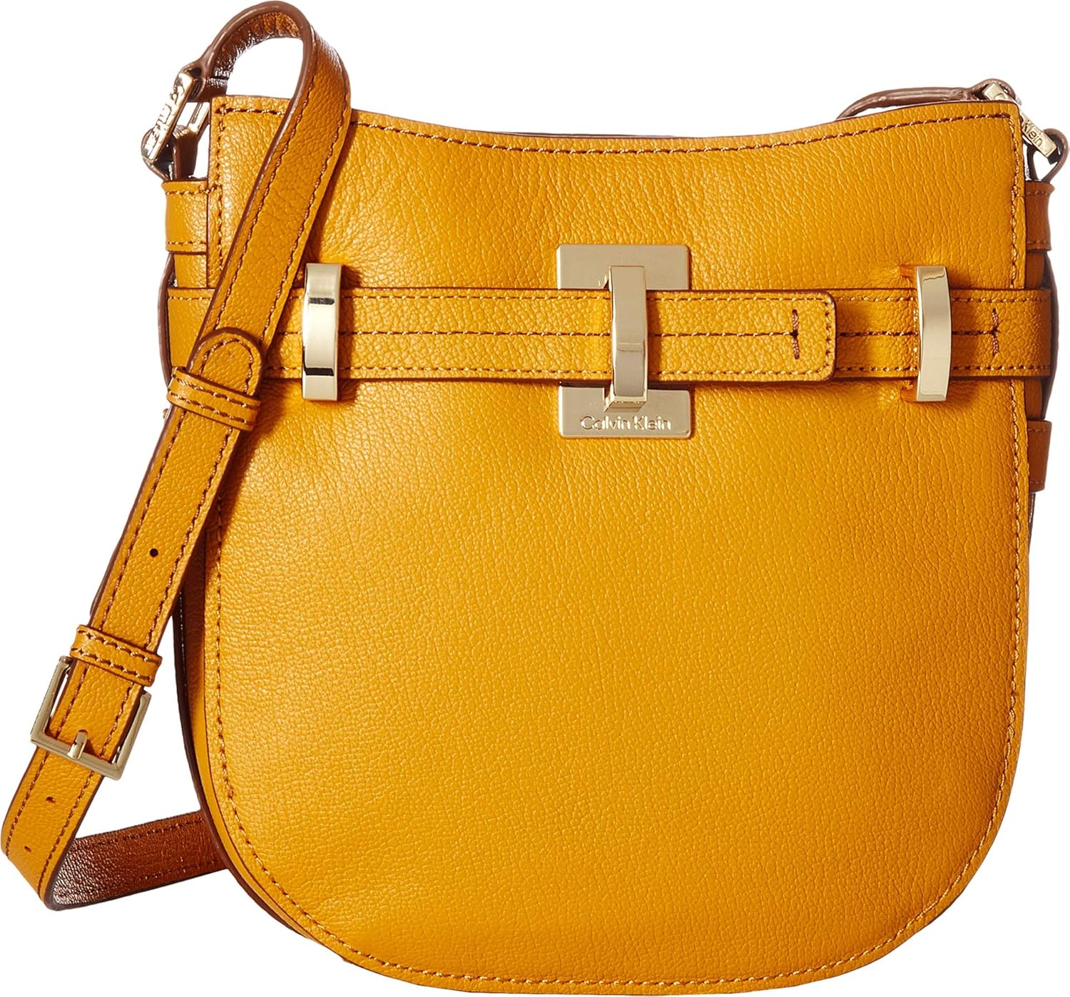 calvin klein yellow purse