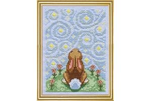 Design Works Crafts Starry Night Bunny Counted Cross Stitch Kit, Multi