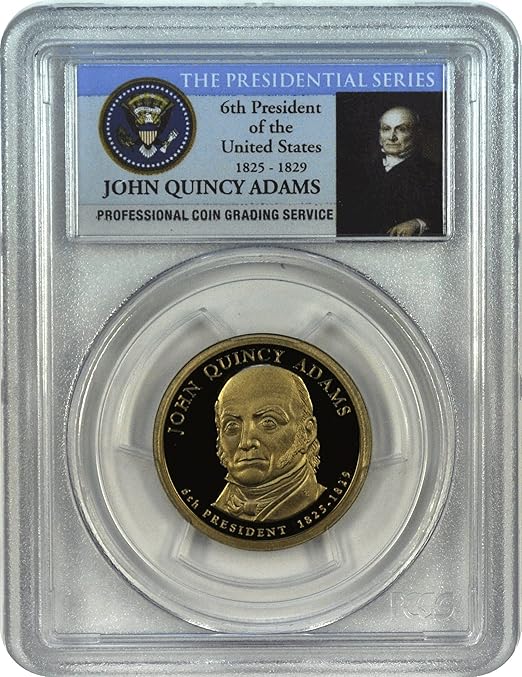 2008 S John Quincy Adams Dollar DCAM PCGS PR69 at Amazon's Collectible