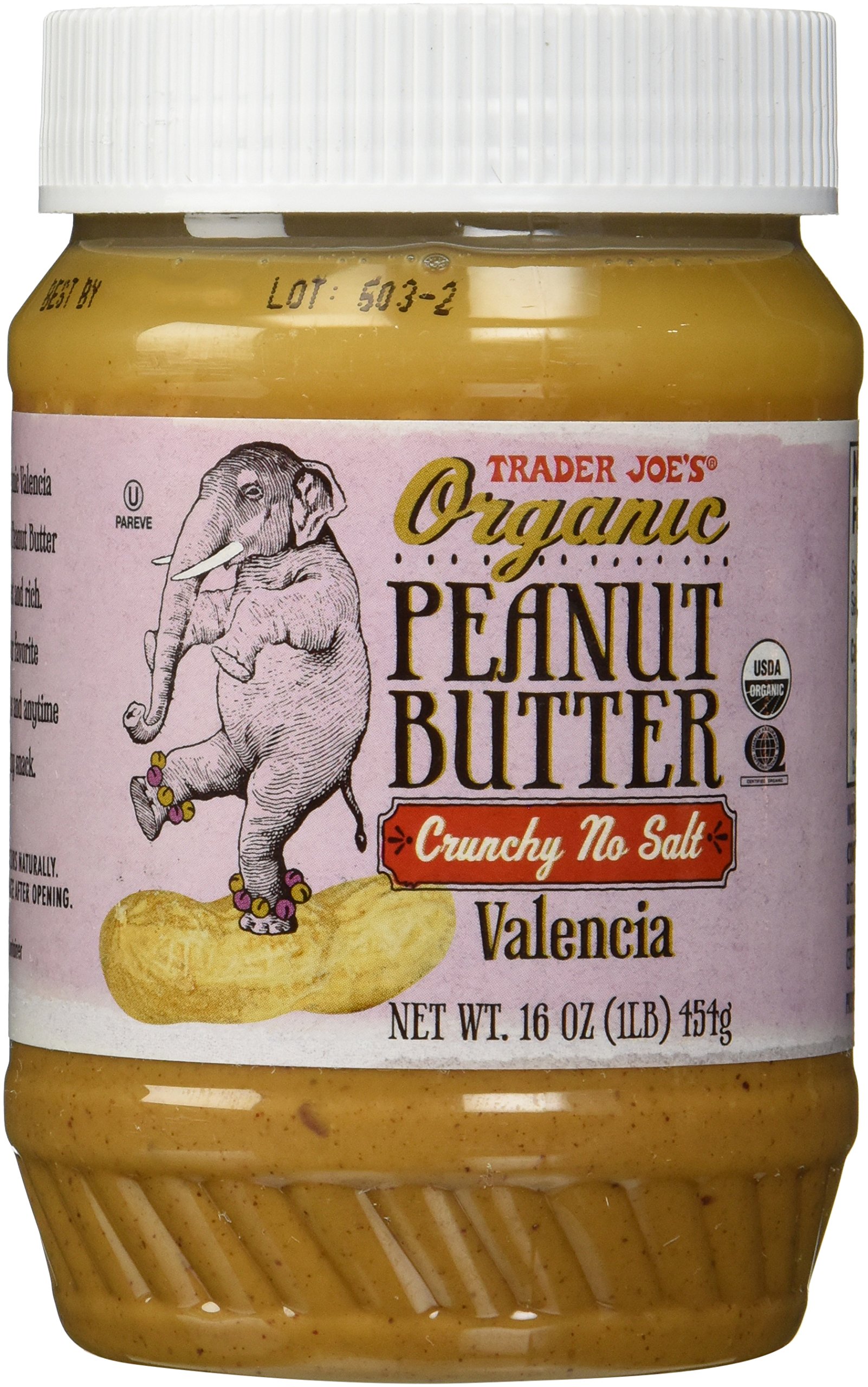 Trader Joe's Creamy Unsalted Peanut Butter From Unblanched