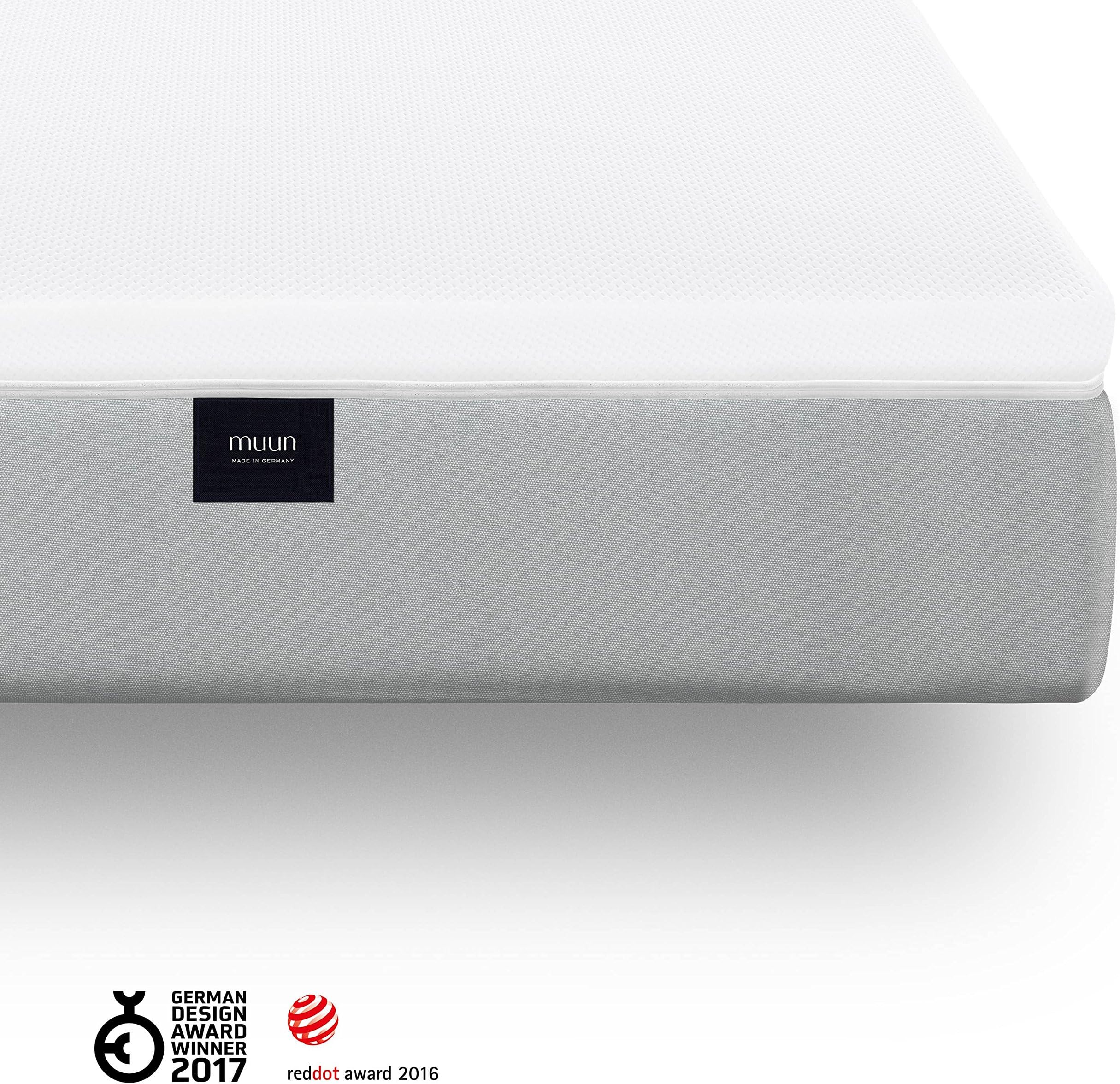 The Adjustable Mattress - The award-winning Original Mattress lets you choose between 4 different grades of firmness. Made in Germany. 160x200cm, grey.