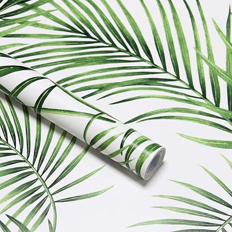 Wallpaper Green Self Adhesive Green Leaves Peel and Stick on Wallpaper