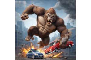 Wild Gorilla And Ginosaur War Game