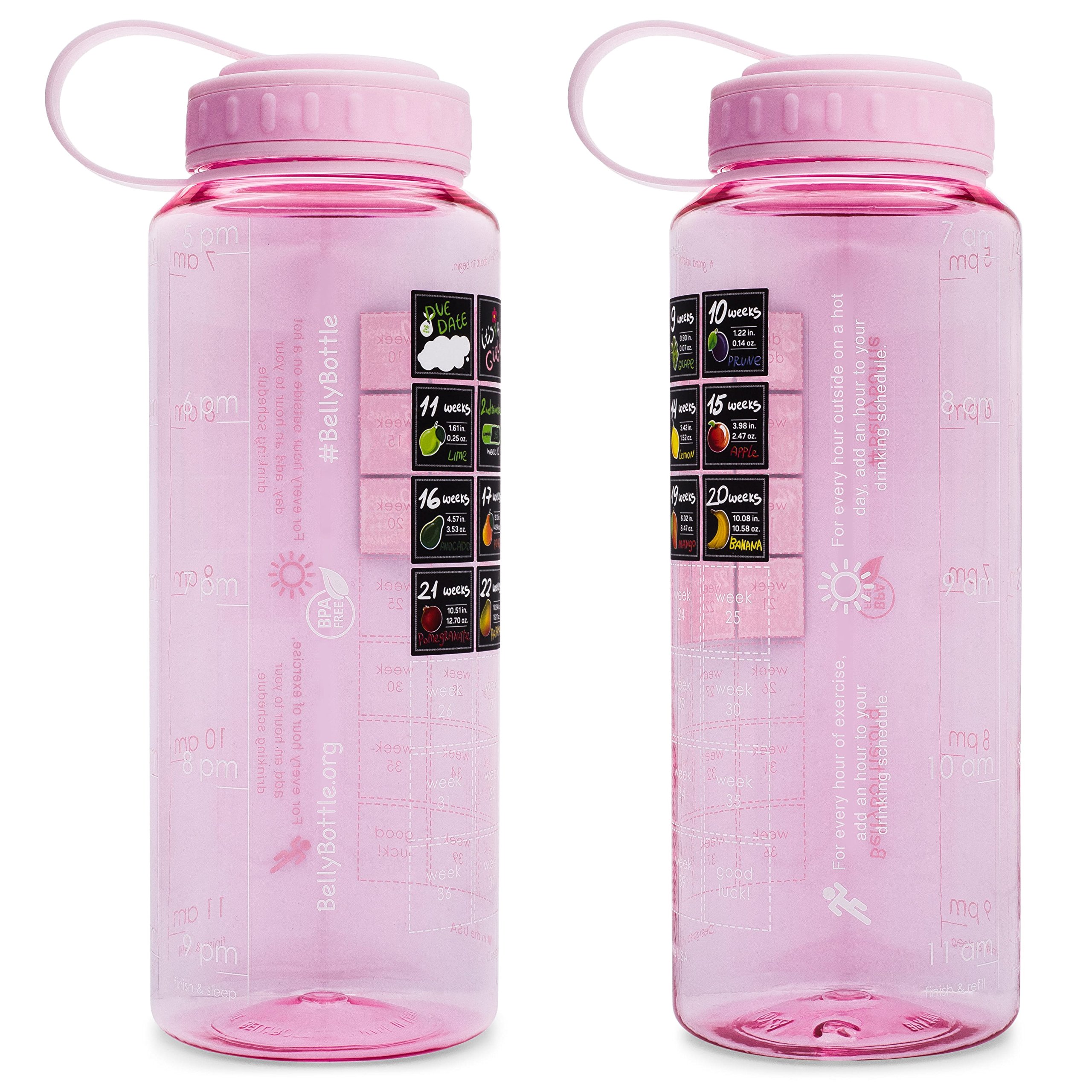 Belly Bottle Pregnancy Gifts Water Bottle Intake Tracker with Weekly