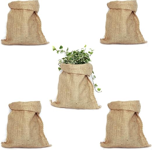 TBG Pack 5 Sacos de Yute 100% Natural. Bolsas Ecológicas Ideales ...