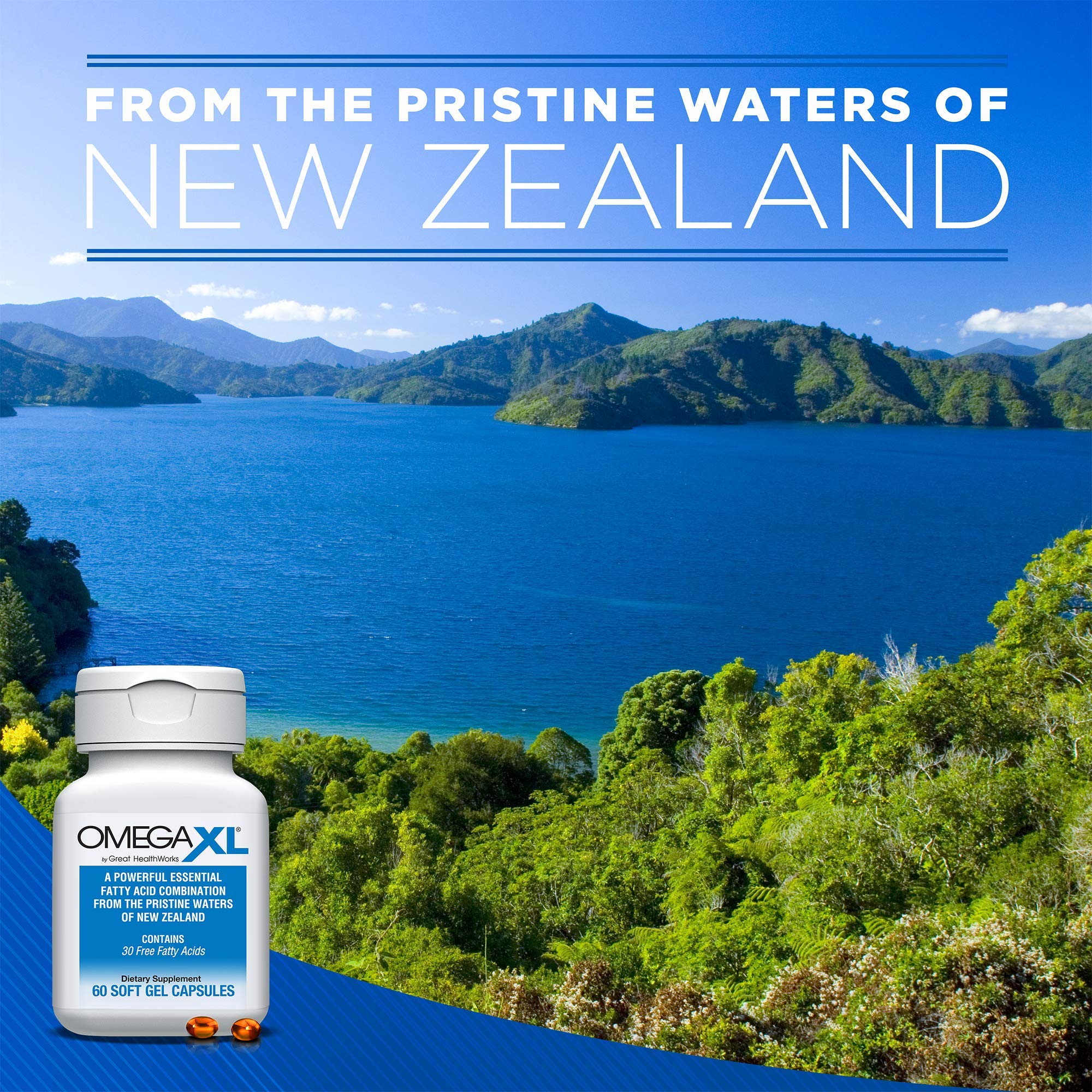 Omega XL 60 Capsules Green Lipped Mussel New Zealand, Omega 3 Natural