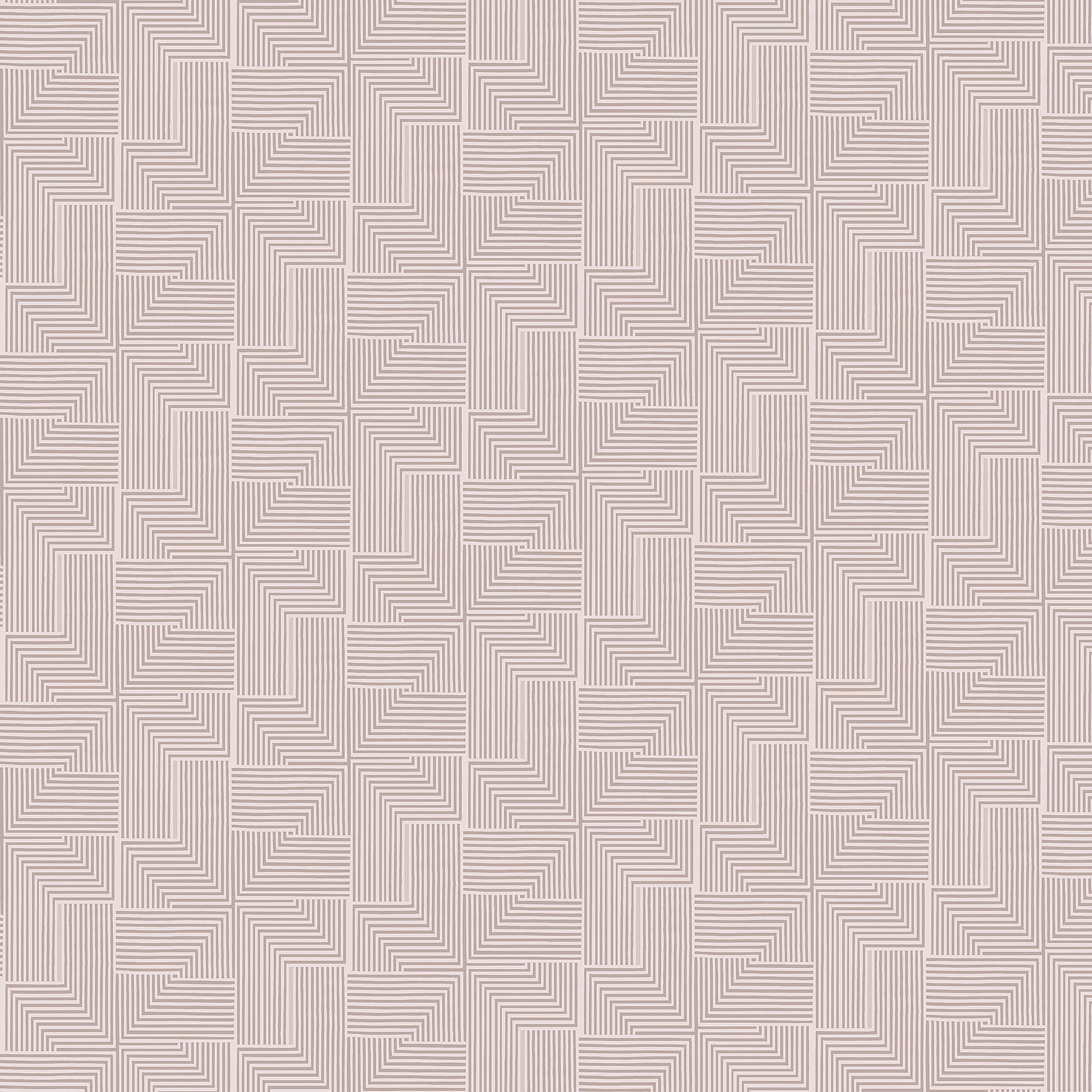 Galerie BO23062 Luxe Labyrinth Wallpaper, Greige, 10.05m x 53cm