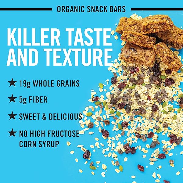 DAVE’S KILLER BREAD TRAIL MIX CRUMBLE ORGANIC SNACK BARS, 4 INDIVIDUALLY WRAPPED SNACK BARS