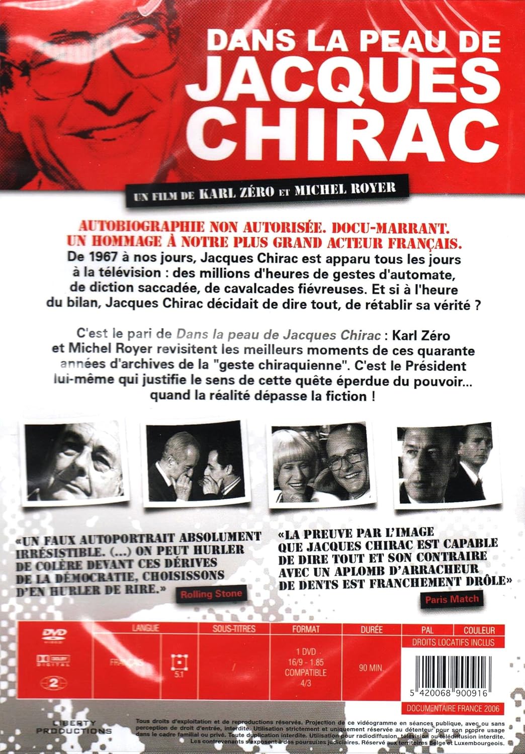 Dans La Peau De Jacques Chirac Amazon Fr Jacques Chirac Karl Zero Michel Royer Dvd Blu Ray