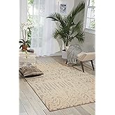 Nourison Home Nepal Vintage Ivory/Grey 5'3" x 7'5" Area -Rug, Easy -Cleaning, Non Shedding, Bed Room, Living Room, Dining Roo