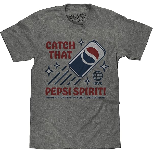 Amazon.com: Tee Luv Men's Patriotic Pepsi Cola Shirt (Graphite