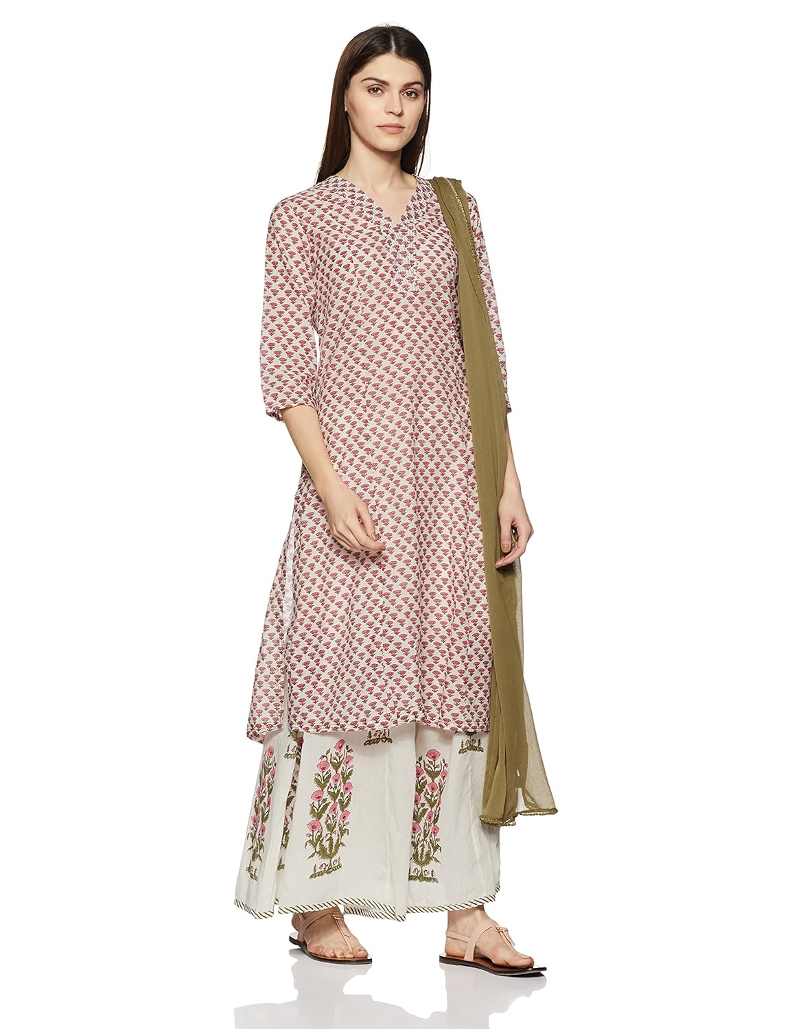 biba women's straight salwar suit