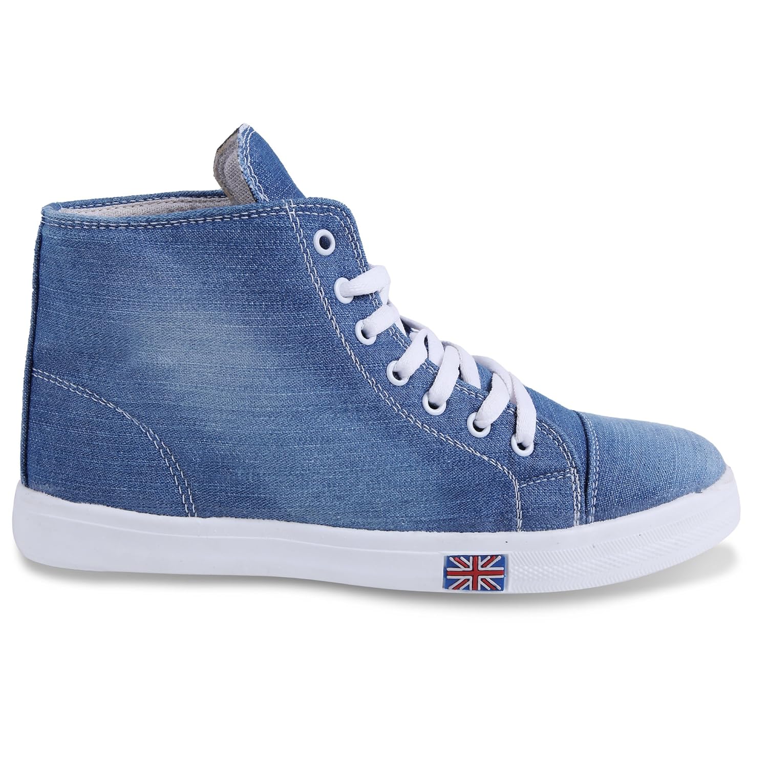 zovim women denim long sky casual sneakers shoes