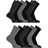 Merrell unisex-adult Men's and Women's Cushioned Midweight Ankle Socks - 4, 8, 12 Pairs - Moisture Wicking