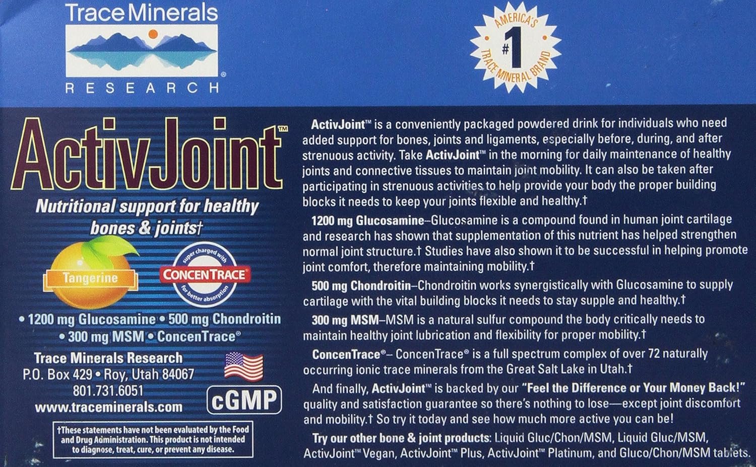 Trace Minerals Research Activjoint, 30-Count Boxes: Health & Personal Care