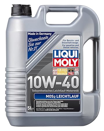 LIQUI MOLY 1092 MoS2 Leichtlauf Motoröl 10W-40, 5 L