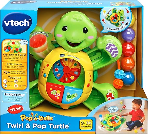 pop a balls twirl and pop turtle