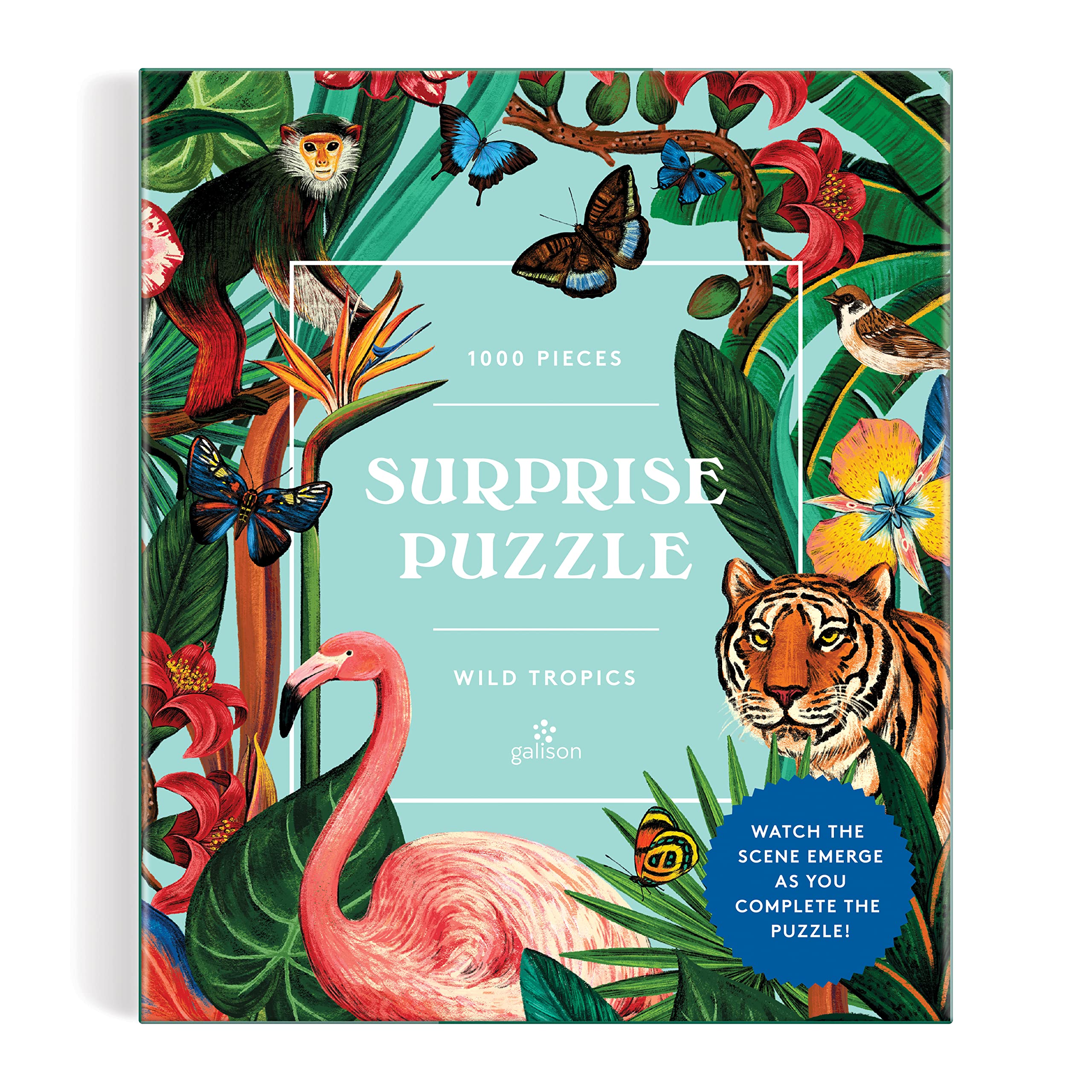 Galison Wild Tropics 1000 Piece Surprise Puzzle from Galison - 20