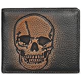 DK86 Skull Bifold Wallet for Men RFID Blocking Full