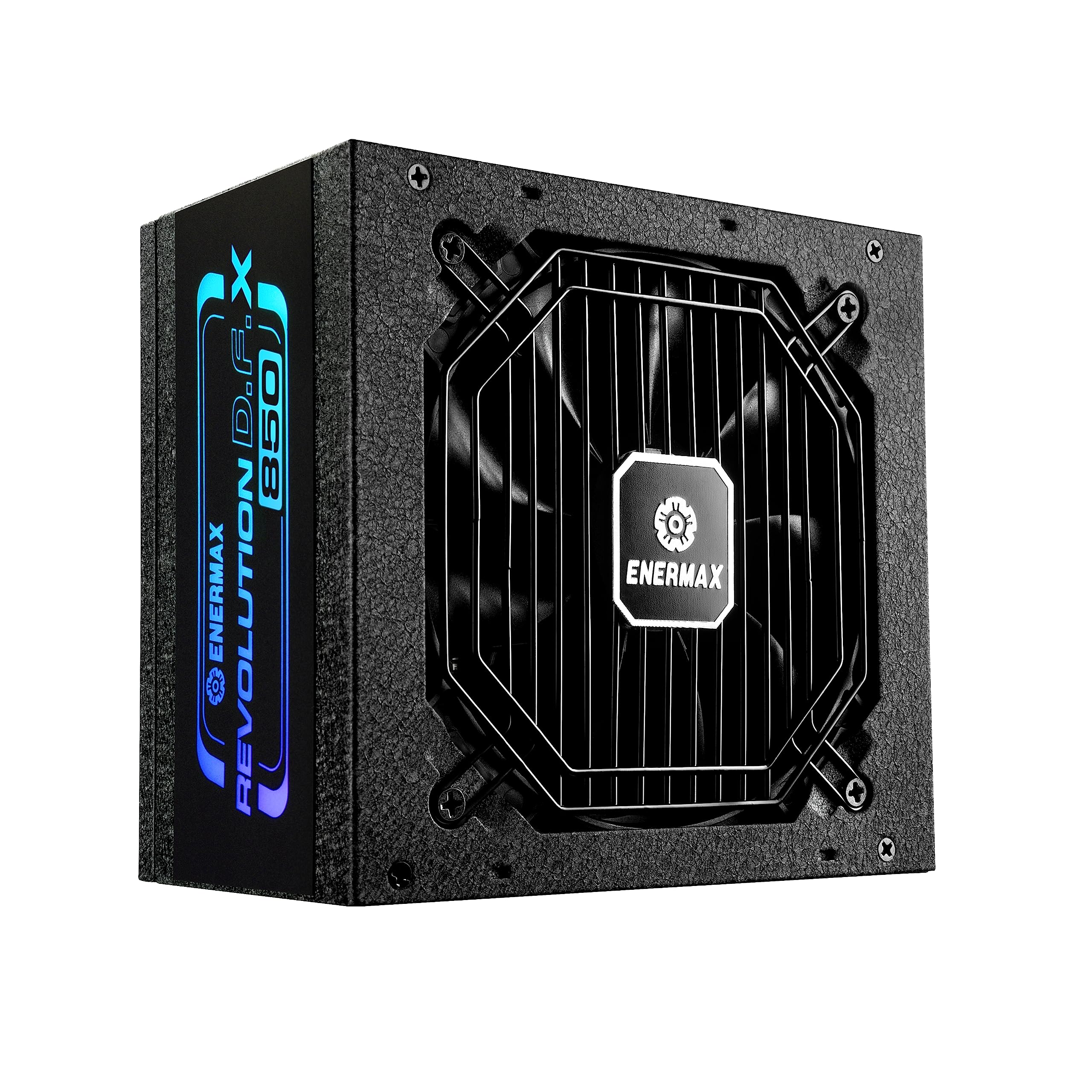 Enermax Revolution D.f. X 850W Full Modular Argb Power Supply 140Mm - Atx 3.0 &Amp; Pcie 5.0 Compliant – Argb Side Panel - 600W 12Vhpwr Cable - 80 Plus Gold - Cybenetics Platinum - 100% Jap Capacitors