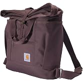 Carhartt Convertible Backpack Tote, Durable Tote Bag with Adjustable Backpack Straps and Laptop Sleeve, Wine