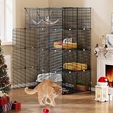 YITAHOME 4 Tier Cat Cage Indoor Outdoor Catio with Hammock 104x72x140 cm view 1
