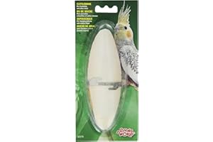 Living World Cuttlebone with Holder for Cage Bird, 6 to7-Inch, Large