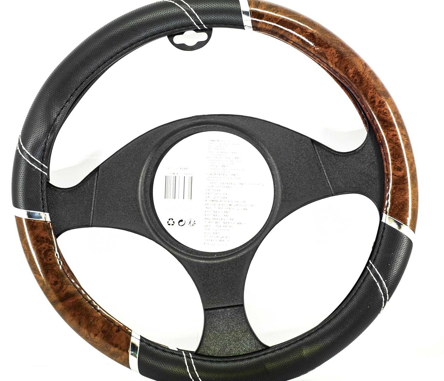 Leder Lenkradbezug Für Skoda Modelle | Anti-Rutsch Schutz | Für Rapid, Karoq, Kamiq, Kodiaq