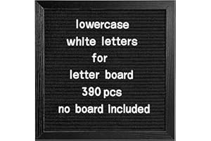 G GAMIT Felt Letter Board Letters Set - Pre-Cut 390pcs Lowercase Letters Only (No Board Included)