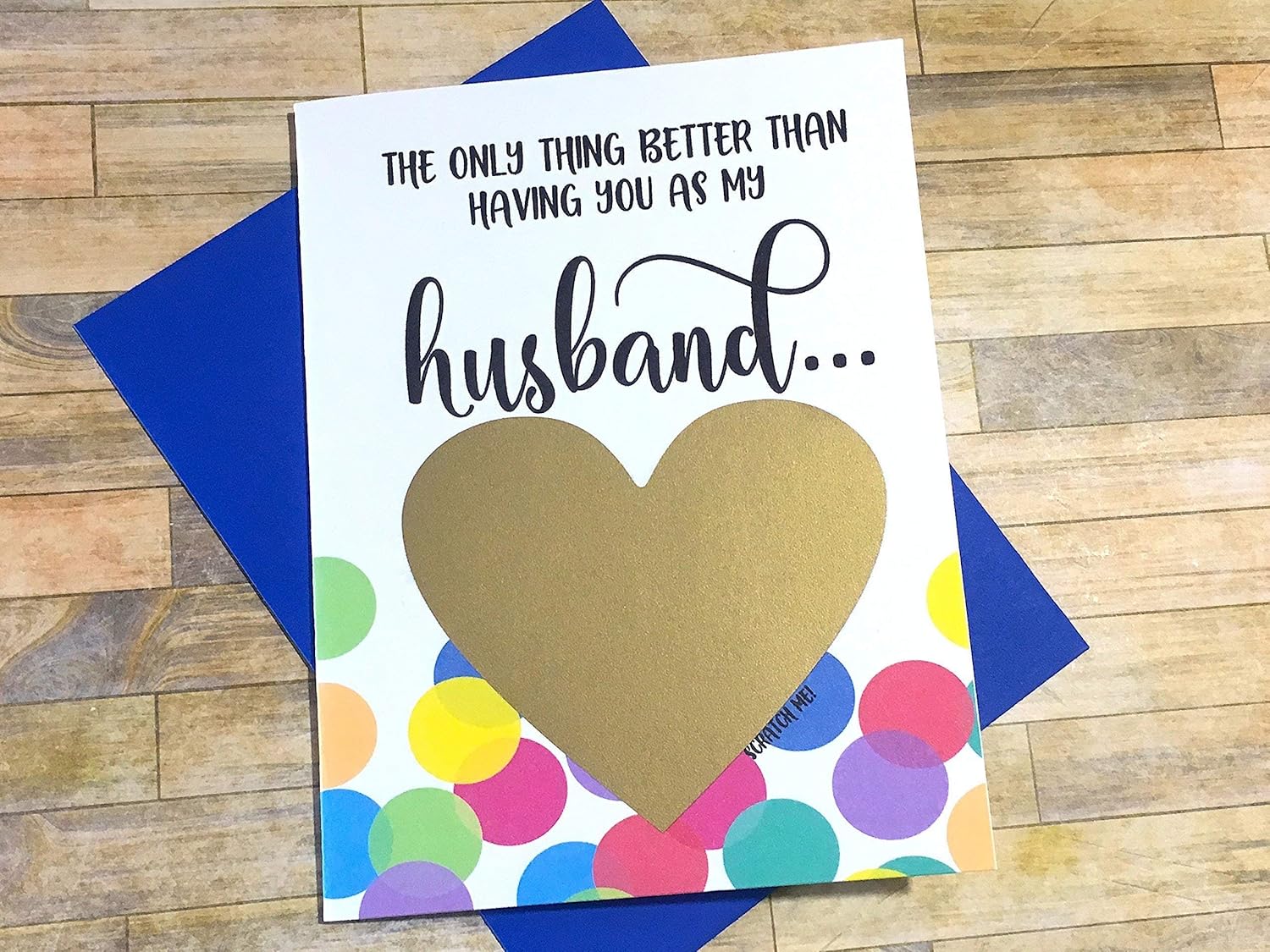 Amazon Com Rainbow Baby Pregnancy Scratch Off Card For Husband