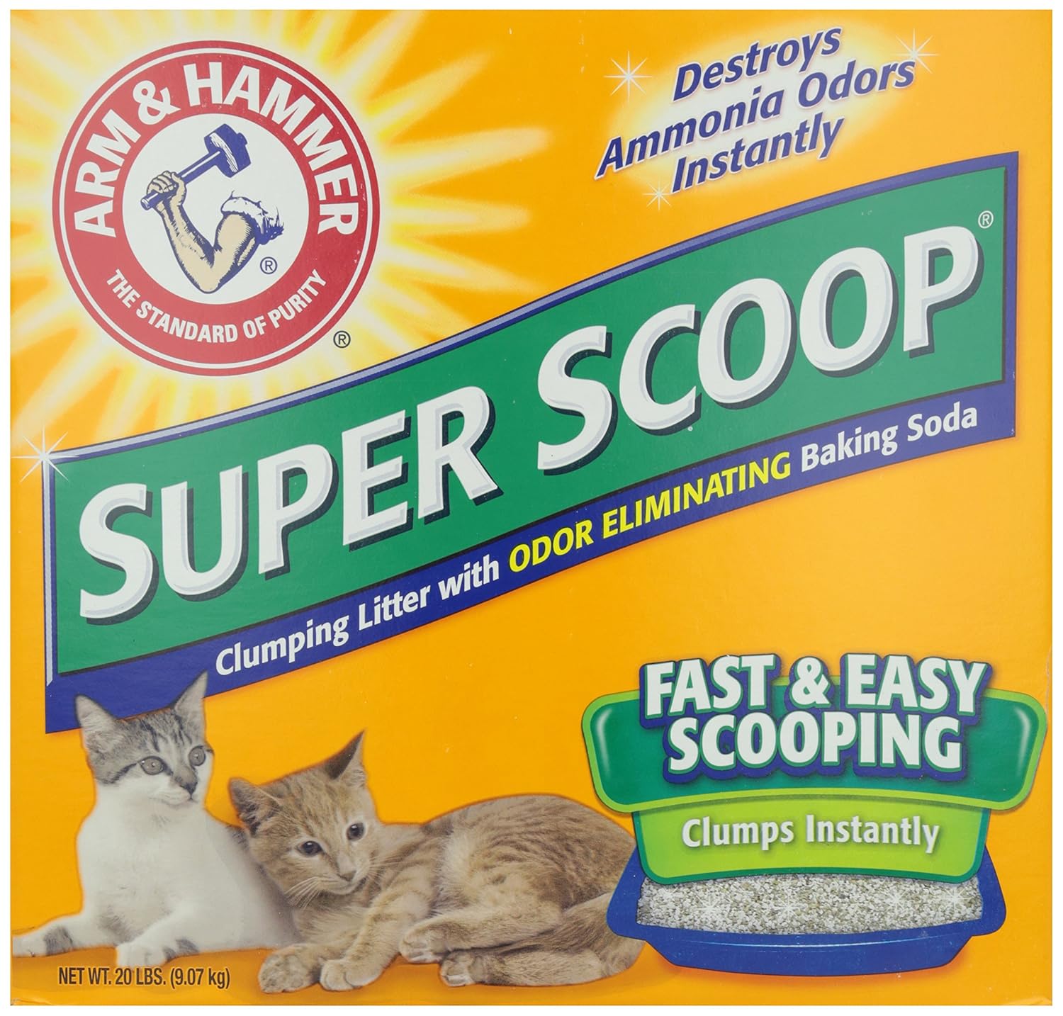 Arm & Hammer Scoopable Super Clumping Fresh Cat Litter, 20 lb Grocery & Gourmet Food