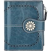 Lavemi Womens Leather Wallet Small Compact RFID Blocking Credit Card Case Purse with Zipper Pocket | Small, Compact, RFID Blocking, Zipper Pocket, Small, Compact