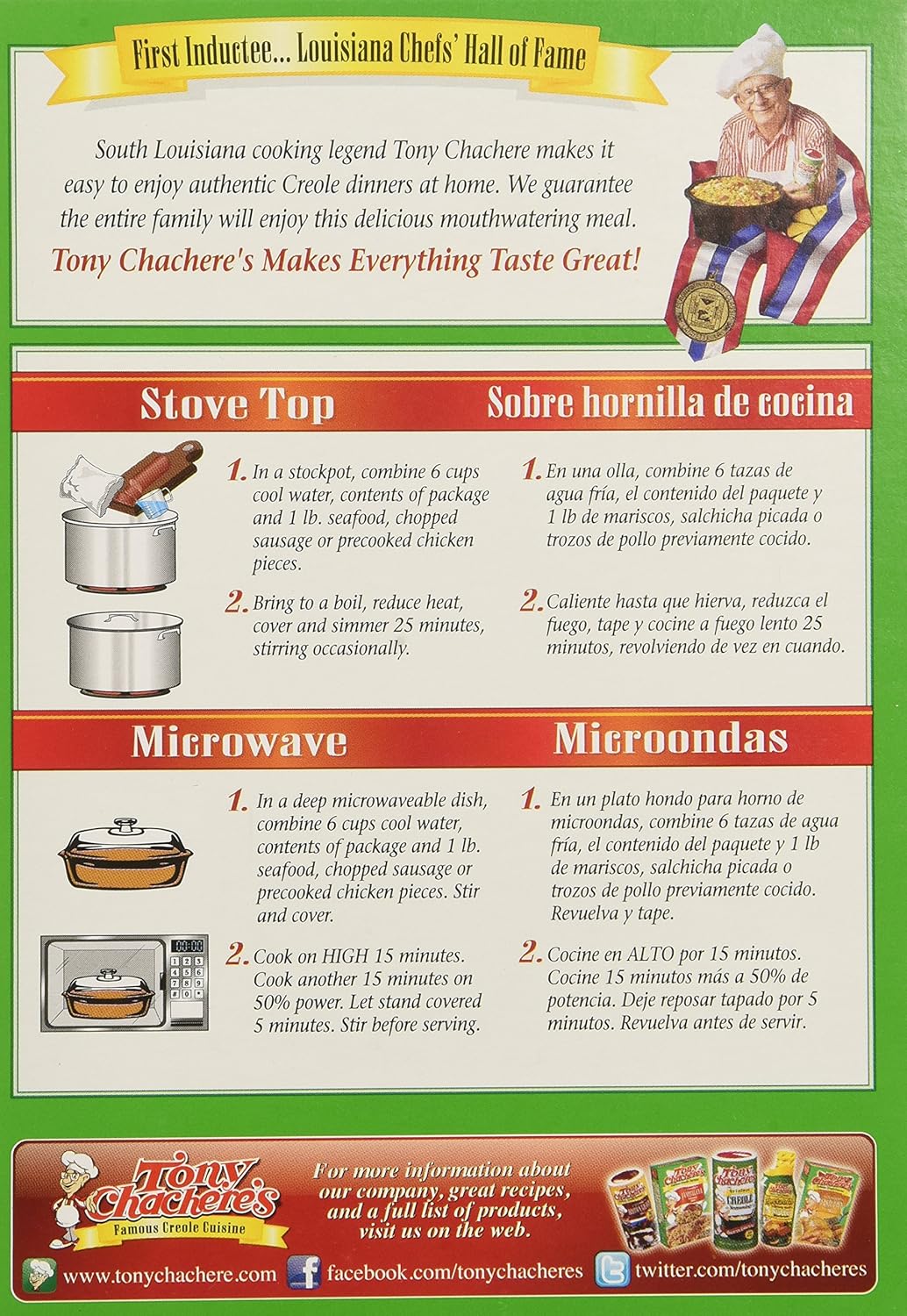 Tony Chachere Mix, Jambalaya, 40 Ounce