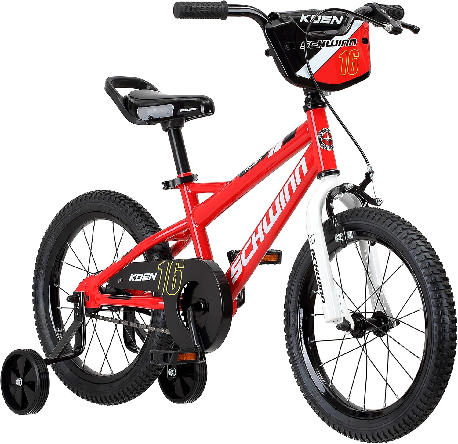 Schwinn Koen Boys Bike for Toddlers and Kids, 16Inch Wheels, Red