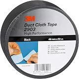 3M General Purpose Duct Tape 2903 48 mm x 50 m Black Highly Conformable