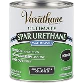 Varathane Outdoor Spar Gloss Urethane | Water-Based, Exterior Doors, Furniture, Trim &amp; Railings, UV &amp; Weather Resistance, Quart