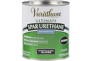 Varathane 250041H Water-Based Ultimate Spar Urethane, Quart, Gloss