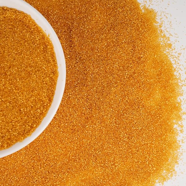 GOLD SANDING SUGAR FOR BAKING 4 OZ EDIBLE...