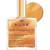 NUXE Huile Prodigieuse Shimmer Multi-Purpose Dry Oil - Luxurious Radiant Glow and Hydration for Face, Body & Hair