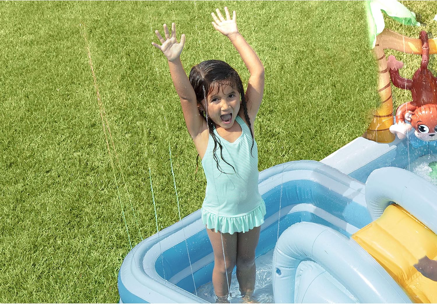 Intex Jungle Adventure Inflatable Play Center, for Ages 2+, Multicolor: Toys & Games
