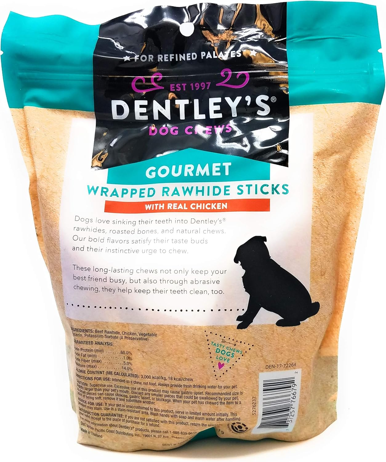dentley's rawhide chew chips