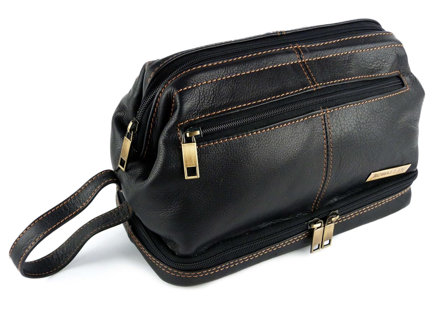 rowallan black leather bag