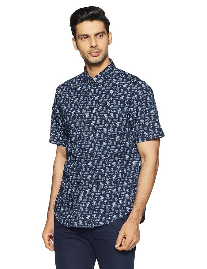 Buy Marks & Spencer Men's Plain Regular Fit Casual Shirt at Amazon.in